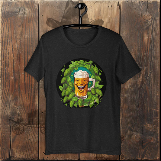 Laughing Beer Mug Unisex t-shirt