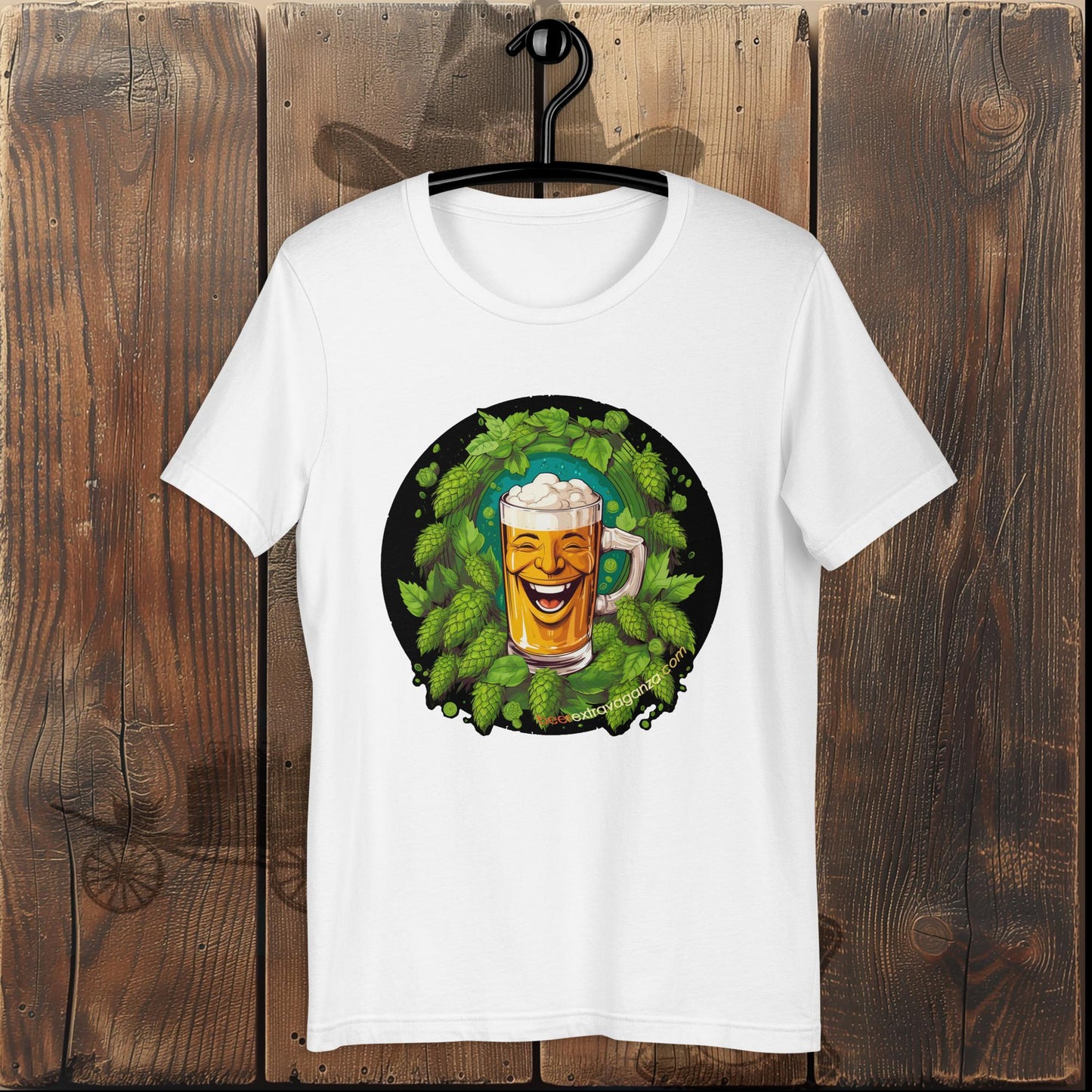 Laughing Beer Mug Unisex t-shirt